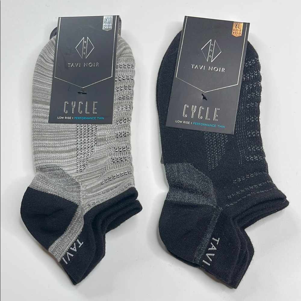 Tavi Noir Cycle Low Rise Performance Thin Socks Multicolor (2 pairs) Size XL